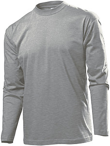 Tričko STEDMAN CLASSIC LONG SLEEVE MEN tmavě šedý melír S