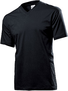 Tričko STEDMAN CLASSIC V-NECK černá L - firemní trička s potiskem