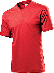 Tričko STEDMAN CLASSIC V-NECK červená L