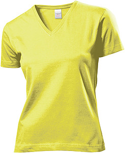 Tričko STEDMAN CLASSIC V-NECK WOMEN světle žlutá M