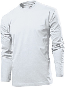 Tričko STEDMAN COMFORT LONG SLEEVE MEN bílá M - trička s potiskem