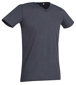 Tričko STEDMAN STARS BEN V-NECK středně šedá L