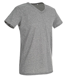 Tričko STEDMAN STARS BEN V-NECK tmavě šedý melír S