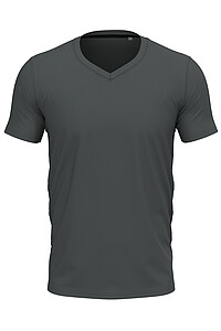 Tričko STEDMAN STARS CLIVE V-NECK středně šedá XL