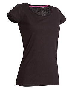 Tričko STEDMAN STARS MEGAN CREW NECK černá S - trička s potiskem