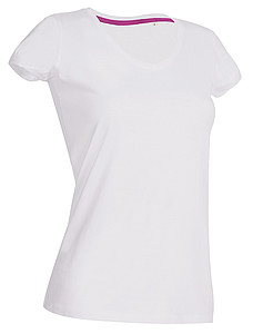 Tričko STEDMAN STARS MEGAN V-NECK bílá M