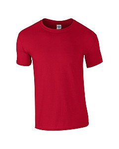 Triko GILDAN SOFTSTYLE ADULT T-SHIRT 153g, tmavě červená, S