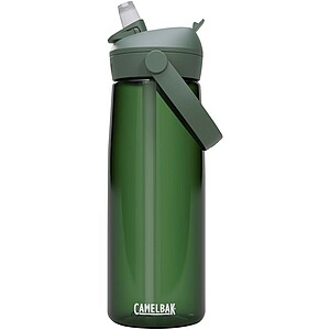 Tritanová fľaša na vodu s výklopnou slamkou 750ml, vojenská svetlo zelená
