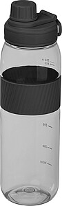 Tritanová láhev se silikonovým úchopem 750 ml, černá