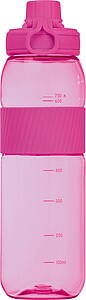 Tritanová láhev se silikonovým úchopem 750 ml, růžová