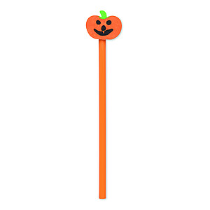 Tužka s gumou, Halloween., oranžová