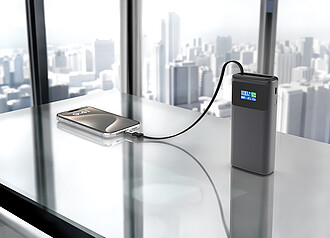 Ultrarychlá powerbanka 10 000 mAh z RCS, šedá