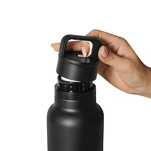 UMAJA Dvojstenná vákuová termoska, 750 ml, čierna