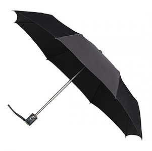 UMBERTO Skládací deštník se systémem open-close, černá