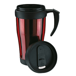 UNDO Plastový termohrnek červený, 400 ml