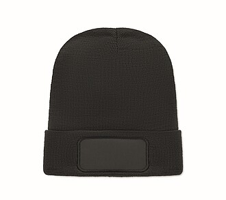 Unisex čepice z RPET, černá