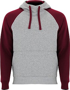 Unisex dvoubarevná mikina ROLY BADET, šedá/vínová XXL