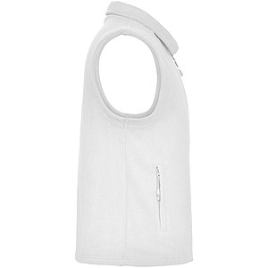 Unisex fleecová vesta, ROLY BELLAGIO, bílá, vel. S