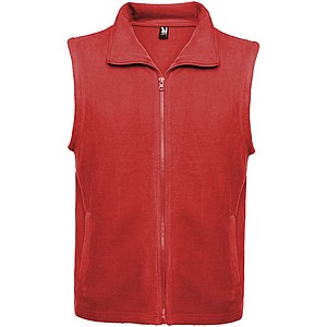 Unisex fleecová vesta, ROLY BELLAGIO, červená, vel. L