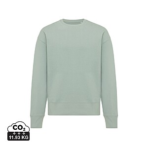Unisex mikina Iqoniq Kruger relaxed fit, velikost XXS, jemná zelená