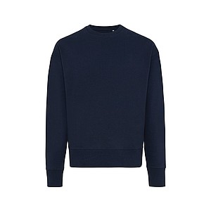 Unisex mikina Iqoniq Kruger z recyklované bavlny, námořní modrá, M