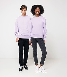 Unisex mikina Iqoniq Kruger z recyklované bavlny, světle fialová, XXS