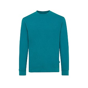 Unisex mikina Iqoniq Zion z recyklované bavlny, tyrkysová, L