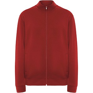 Unisex mikina na zip, ROLY ULAN, velikost M, červená