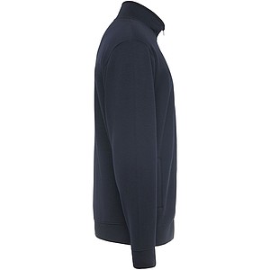 Unisex mikina na zip, ROLY ULAN, velikost M, námořní modrá