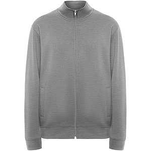 Unisex mikina na zip, ROLY ULAN, velikost M, šedá