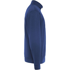 Unisex mikina na zip, ROLY ULAN, velikost S, královská modrá