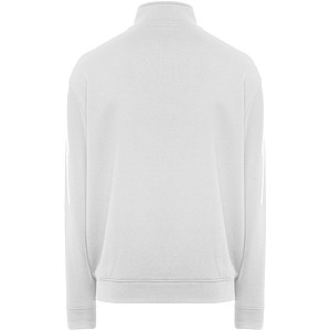 Unisex mikina na zip, ROLY ULAN, velikost XL, bílá