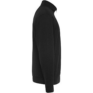 Unisex mikina na zip, ROLY ULAN, velikost XL, černá