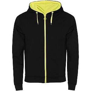 Unisex mikina ROLY FUJI, černá/žlutá, M