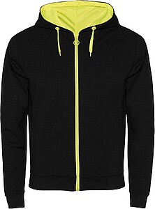 Unisex mikina ROLY FUJI, černá/žlutá, XL