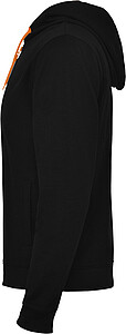 Unisex mikina ROLY FUJI, šedá melanž/oranžová, S