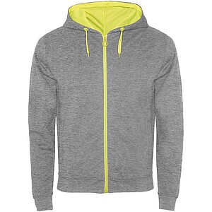 Unisex mikina ROLY FUJI, šedá melanž/žlutá, M
