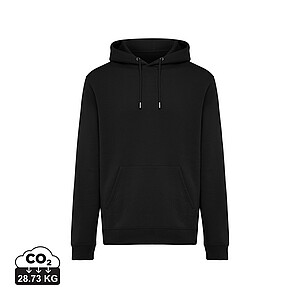 Unisex mikina s kapucí Iqoniq Joshua, velikost 4XL, černá