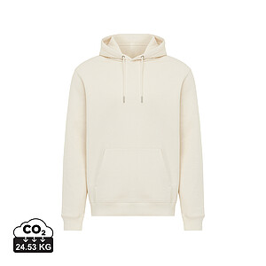 Unisex mikina s kapucí Iqoniq Joshua, velikost 4XL, krémová