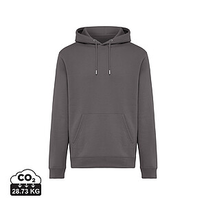Unisex mikina s kapucí Iqoniq Joshua, velikost L, antracitová