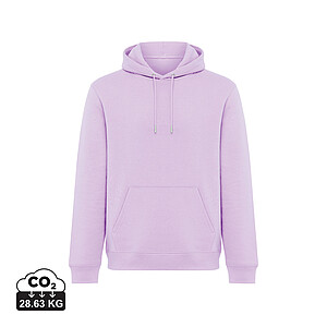Unisex mikina s kapucí Iqoniq Joshua, velikost L, světle fialová