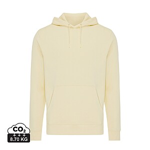 Unisex mikina s kapucí Iqoniq Rila, velikost L, světlá žlutá