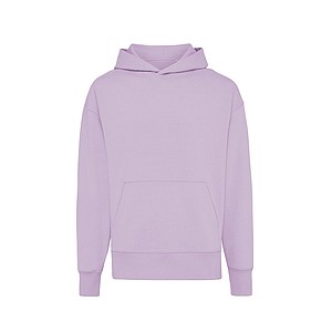Unisex mikina s kapucí Iqoniq Yoho z recyklované bavlny, světle fialová, XXS