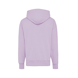 Unisex mikina s kapucí Iqoniq Yoho z recyklované bavlny, světle fialová, XXS