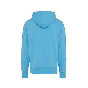 Unisex mikina s kapucí Iqoniq Yoho z recyklované bavlny, světle modrá, XXS