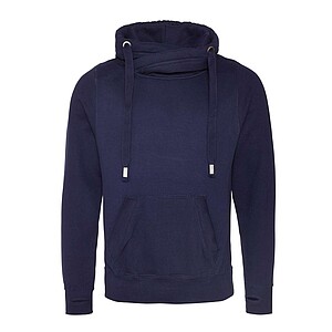 Unisex mikina s kapucí JUST HOODS, námořní modrá, velikost XXL
