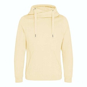 Unisex mikina s kapucí JUST HOODS, světle žlutá, velikost XS