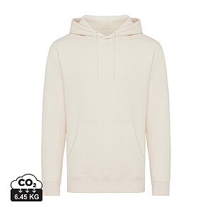 Unisex mikina s kapucňou Iqoniq Rila, veľkosť M, svetlá krémová