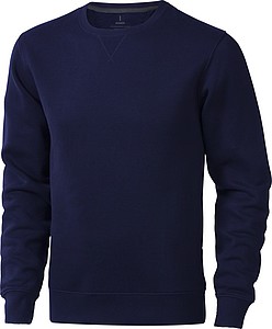 Unisex mikina s kulatým výstřihem Elevate Arora, velikost L, námořní modrá