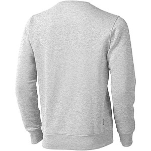 Unisex mikina s kulatým výstřihem Elevate Arora, velikost L, šedý melír